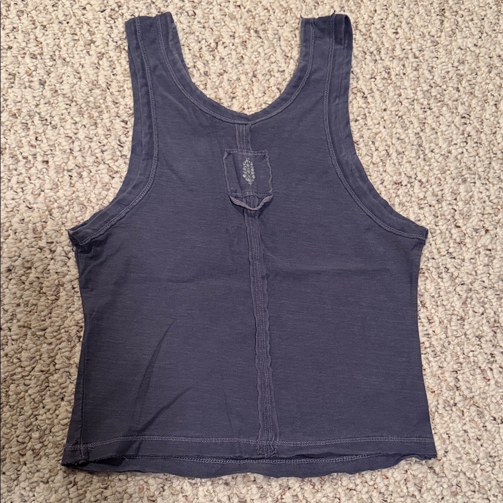 Free People Dark Gray Tank Top